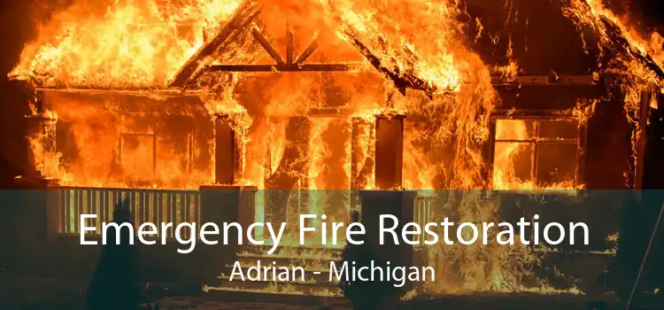Emergency Fire Restoration Adrian - Michigan