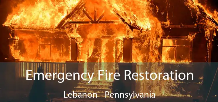 Emergency Fire Restoration Lebanon - Pennsylvania