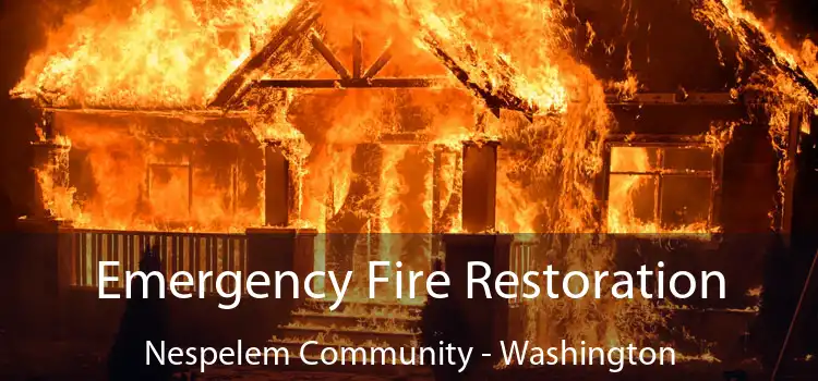 Emergency Fire Restoration Nespelem Community - Washington