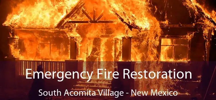 Emergency Fire Restoration South Acomita Village - New Mexico