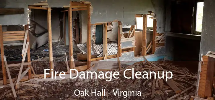 Fire Damage Cleanup Oak Hall - Virginia