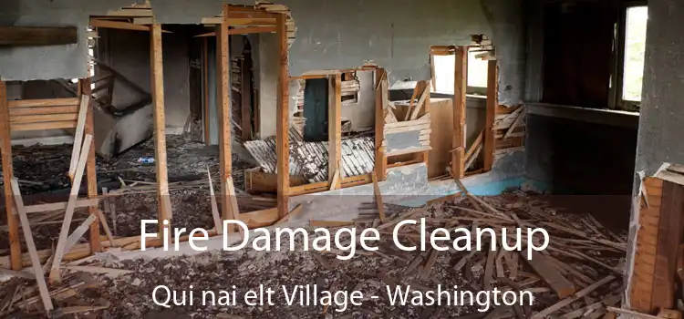 Fire Damage Cleanup Qui nai elt Village - Washington