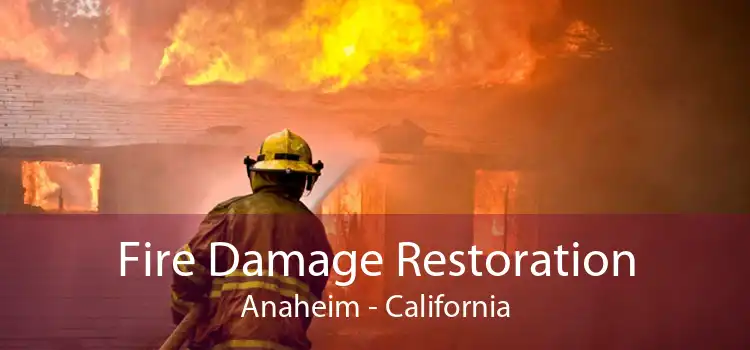 Fire Damage Restoration Anaheim - California