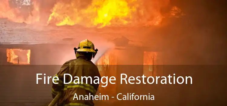 Fire Damage Restoration Anaheim - California