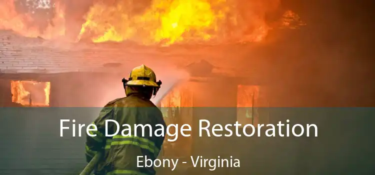 Fire Damage Restoration Ebony - Virginia