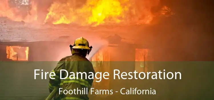 Fire Damage Restoration Foothill Farms - California