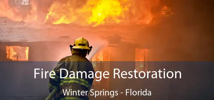 Fire Damage Restoration Winter Springs - Florida