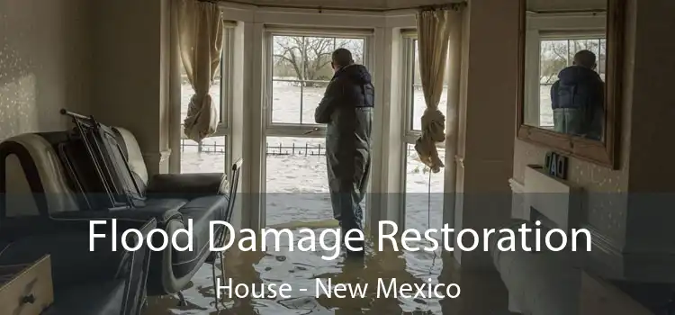 Flood Damage Restoration House - New Mexico