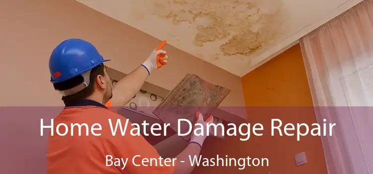 Home Water Damage Repair Bay Center - Washington