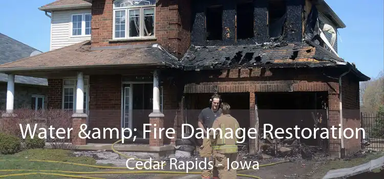 Water & Fire Damage Restoration Cedar Rapids - Iowa