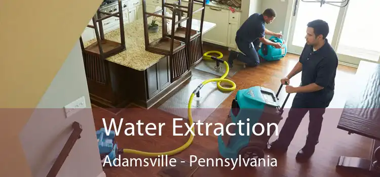 Water Extraction Adamsville - Pennsylvania